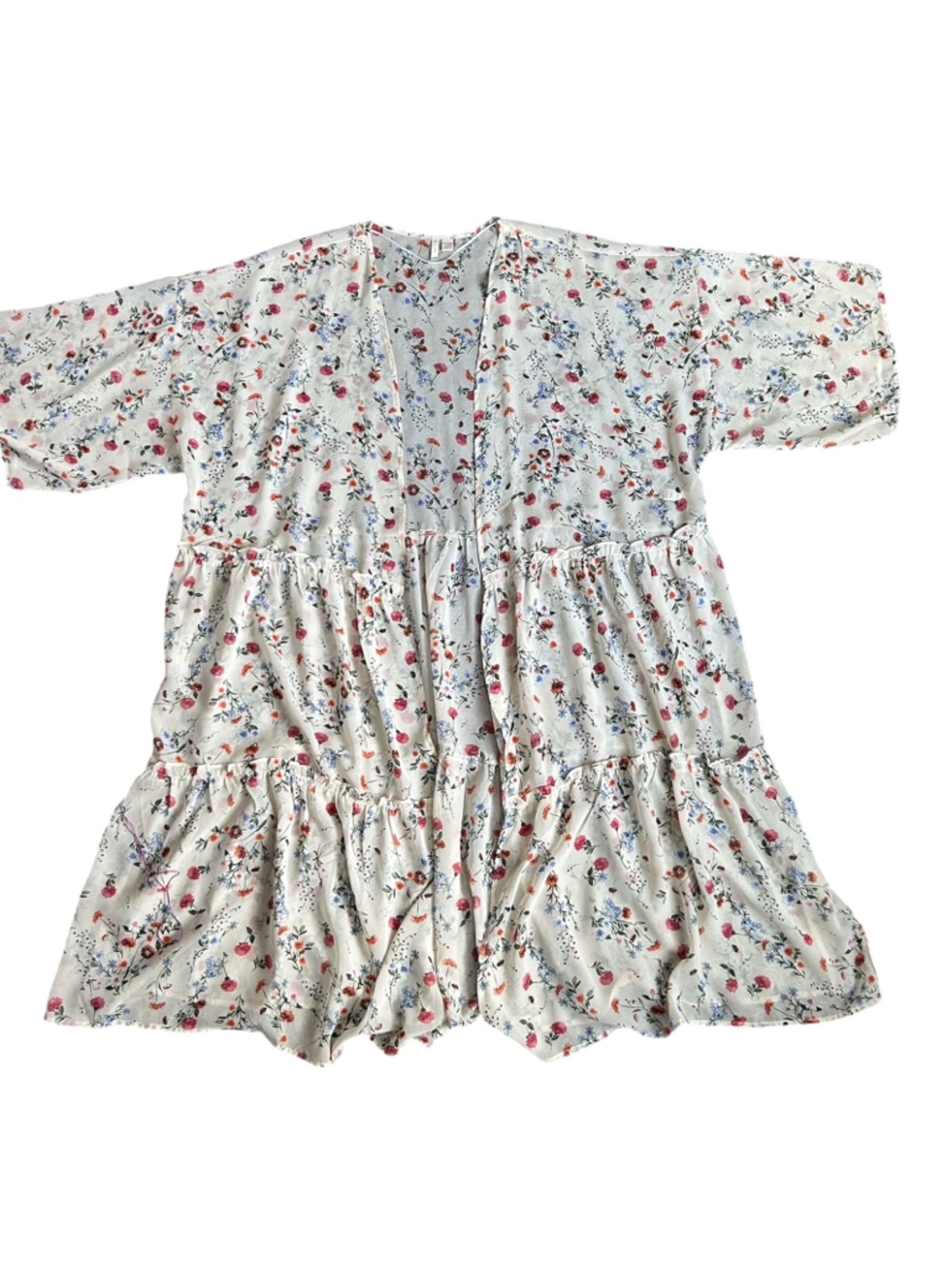EST. 1946 Plus Size Floral Sheer Romantic Prairie Cardigan 18/20W - Picture 4 of 7